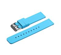 NLNKDTDPAK Suise en silicone Pliant boucle de for Samsung Fit for Galaxy Watch Gear S2 S3 Bande bracelet caoutchouc for libération rapide(Light blue-S)