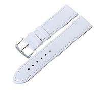 NLNKDTDPAK Tissage simple Puan Bande de montée en cuir 1 2 mm, 14 mm, 16 mm, 18 mm, 20 mm Regarder des sangles de couleurs de bonbons for les montres for les montres(White,14mm)
