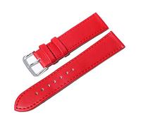 NLNKDTDPAK Tissage simple Puan Bande de montée en cuir 1 2 mm, 14 mm, 16 mm, 18 mm, 20 mm Regarder des sangles de couleurs de bonbons for les montres for les montres(Red,14mm)