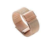 NLNKDTDPAK Watch de montre en acier inoxydable 12mm 14mm 16mm 20mm 22mm Woven WovStrap for femmes Montre Accessoires(Rose gold,16mm)