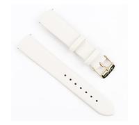 NLNKDTDPAK Women Women Wetband 12mm 14mm 16mm 18mm 20mm 20mm Libération rapide Sangle de Cowhide Watch Bandes-Cuve de rechange(White-gold buckle,14mm)