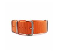 NLNKDTDPAK ZULU NYLON NATO Watch Strap de 20 mm de montre 22mm Fit for James Bond 007 Design Black/Red/Green Watch Band utilise des matériaux adaptés for la peau(Orange,22mm)