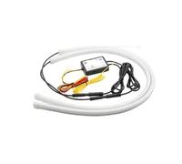 NLNPFGHVZY Auréoles pour auto DRL Voiture LED Feux De Jour APP Contrôle Flexible RGB Coulant Clignotant Bande Phare Lampe Décorative 12V 24 Œil d'ange pour phare avant(45cm)