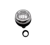 NLNPFGHVZY Bouton Changement Vitesse Pour MINI Pour COOPER R55 R56 R57 R58 R59 R60 R61 Pommeau De Levier Vitesse Manette 5/6 Vitesses(5 speed silver)
