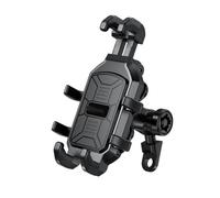 NLNPFGHVZY Porte Telephone Moto Support De Téléphone pour Moto Amortisseur Vibrations Navigation pour Mobile Anti-secousses pour Vélo Et Support Téléphone Vélo(Rearview Mirror)