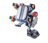 NLNPFGHVZY Porte Telephone Moto Support De Téléphone Universel pour Moto Amortisseur en Alliage Mobile Rotatif À 360° Navigation pour Vélo Et Support Téléphone Vélo(TX02)