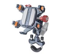 NLNPFGHVZY Porte Telephone Moto Support De Téléphone Universel pour Moto Amortisseur en Alliage Mobile Rotatif À 360° Navigation pour Vélo Et Support Téléphone Vélo(TX02-U)