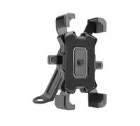 NLNPFGHVZY Porte Telephone Moto Support De Téléphone Universel pour Moto VTT Électrique Rotation À 360° Cadre Fixe pour GPS Talkie-walkie Support Téléphone Vélo(Rearview Mirror Type)