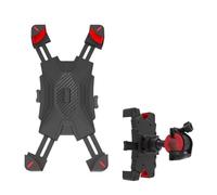 NLNPFGHVZY Porte Telephone Moto Support Mobile pour Téléphone Portable Voiture Supports Diffusion en Direct pour Moto Vélo Montagne Électrique Cadre Fixe Universel Support Téléphone Vélo(Red)