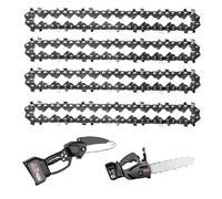 NLONLL 4 Pièces Chaînes de Tronçonneuse 6 Pouces avec Guide 37 Drive Links Chaînes de Scie Chaîne de Remplacement pour Mini Tronçonneuse pour Garniture de Bois Garniture de Jardin