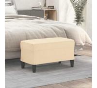 NLQMSU Banc Crème 70x35x41 cm Tissu | Repose-pieds,siège d'appoint,banquette bout de lit,rembourrage mousse,tissu respirant,montage facile