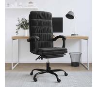 NLQMSU Fauteuil De Bureau Inclinable Noir Velours Pivotant 360 Degres | Assise velours doux, cadre métal robuste, roulettes pratiques, montage facile avec manuel inclus