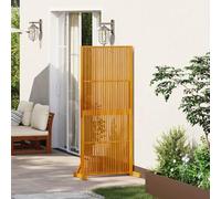 NLQMSU Paravent Bois d'Acacia Massif 180,5 cm pour Intérieur et Extérieur | Cloison à lattes autoportante, finition huilée naturelle, montage facile sans outils, stable sur surfaces planes, support