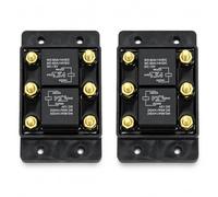 NLQR Lot de 2 modules de relais avant et arrière, 12 V CC 60 A/80 A | Compatible avec bâche, treuil, chasse-neige, ascenseur, grue, ventilateurs d'admission/d'échappement et aérations