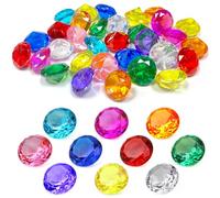 NLR FUN [3cm 30pièces Gemmes de Diamant Acrylique, dix Couleurs en quantités égales. Décoration intérieure de fête Festive. Jouet de Chasse au trésor | Remplisseurs de Sacs Cadeaux | Faveurs de fête