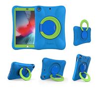 NLR Kids EVA Case pour iPad | Support Stable multidirectionnel | Compatible avec Le Nouvel iPad 2018/2017 de 9,7 Pouces (6e/5e génération) / iPad Air 2 / iPad Air (Bleu+Vert)
