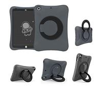 NLR Kids EVA Case pour iPad | Support Stable multidirectionnel | Compatible avec Le Nouvel iPad 2018/2017 de 9,7 Pouces (6e/5e génération) / iPad Air 2 / iPad Air (Gris+Noir)