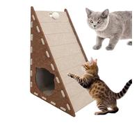 Nlrlo Griffoir pour chat, griffoir vertical intégré, lit triangulaire en feutre pour chatons, résistant à l'abrasion, ne perd pas ses poils, offre un espace de jeu confortable et relaxant dans le
