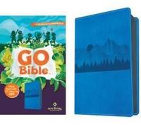 Nlt Go Bible For Kids (Leatherlike, Blue Mountains)