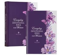 NLT Holy Bible Everyday Devotional Bible for Women New Living Translation, Purple Floral Printed