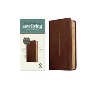 NLT Pocket Thinline Bible, Filament Enabled (LeatherLike, Brown Cross, Red Letter)