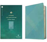 NLT Student Life Application Study Bible: New Living Translation, Teal Blue Striped, Leatherlike, Filament Enabled Edition, Red Letter