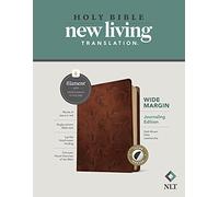 Nlt Wide Margin Bible, Filament Enabled Edition Red Letter, Leatherlike, Dark Brown Palm