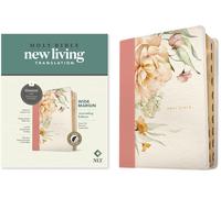 Nlt Wide Margin Bible, Filament Enabled (Leatherlike, Dusty Pink Blossoms, Indexed)