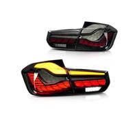 NLTNJI Feu Arrière De Voiture Pour Série 3 F30 Pour M3 F80 2012-2018 Pour M4 GTS Design Style 1 Paire De Feux Arrière Dynamiques LED Avec Clignotant Séquentiel Feux Arriere LED(Black)