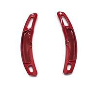 NLTNJI Volant Palettes Pour 718 911 997 996 Pour Cayenne GTS 918 Spyder Boxster 2 Pièces ABS Voiture Sport Volant Palettes Manettes Vitesse(Red)