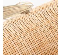 NLUMEC Rouleau de Cannage Rotin Naturel, 100cm de Large, Cannage Rouleau pour Meuble, Cannage Rotin pour Chaise, Canne Rotin pré-tissée Tissu à Ouverte pour Tête de lit, Commode Porte(35x100cm)