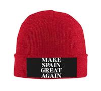 NLWQEKV Bonnet tricoté « Make Spain Great Again », Bonnet Chaud d'hiver, Bonnet tricoté 53