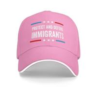 NLWQEKV Casquette de Baseball anti-47 « Protéger et défendre Les Immigrants »