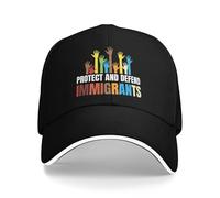 NLWQEKV Casquette de Baseball anti-47 « Protéger et défendre Les Immigrants »