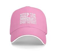 NLWQEKV Casquette Trucker « Gardons Les Immigrants, expulsons Les racistes » - Nous Sommes Tous des Immigrants - Casquette de Baseball Unisexe Ajustable Classique