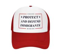 NLWQEKV Casquette Trucker « Protéger et défendre Les Immigrants » Anti-47