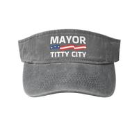 NLWQEKV Casquette Unisexe en Denim Noir « Maire de Titty City » pour Le Golf et Les activités de Plein air.
