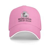NLWQEKV Casquette Unisexe Grise « Make Spain Great Again » Ajustable « Sandwich Cap ».