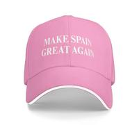 NLWQEKV Casquette Unisexe Noire Make Spain Great Again à Sandwich Ajustable