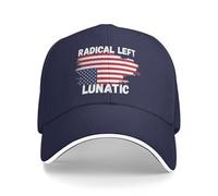 NLWQEKV Casquette Unisexe Radical Left Lunatic Sandwich Cap Noir
