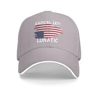 NLWQEKV Casquette Unisexe Radical Left Lunatic Sandwich Cap Noir