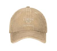 NLWQEKV Chapeau drôle C'est ce Que Je Fais Je Bois du Rhum et Je Sais des Choses Chapeau Hommes Papa Chapeaux avec Chapeau Design