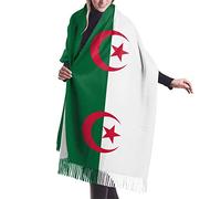NLWQEKV Drapeau de l'Algérie confortable longue écharpe mode femme écharpe longue châle hiver doux chaud écharpe