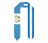 NLWQEKV Écharpe de remise de diplômes 2026 avec les drapeaux du Guatemala et du Mexique (adulte) - 183 cm (72 pouces)