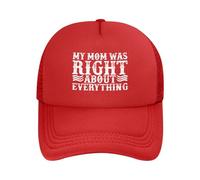 NLWQEKV Oh Mon Dieu, ma mère Avait Raison sur Toute la Ligne ! Casquette de Baseball Noire en