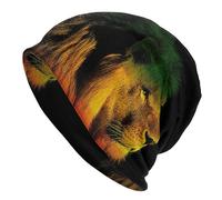 NLWQEKV Rasta Reggae Lions Écharpe décontractée Bandana Chapeau Ample Couvre-Chef Extensible Bonnet Chapeau