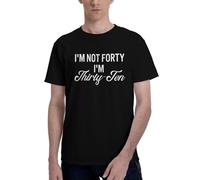 NLWQEKV T-Shirt Classique d'été « J'Ai Quarante Ans » ou « J'Ai Trente-dix Ans ».