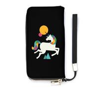 NLWQEKV to Be A Unicorn Portefeuille en Cuir Long Porte-Cartes Sac à Main Slim Embrayage Sac à Main pour Femme
