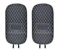 NLXZHJ 2 Pièces Protection Dossier Siege Voiture pour Buick GL6 GL8, Coussinets Anti-Coups de Pied en Cuir Tapis de Protection Arrière,B