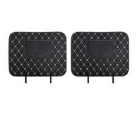 NLXZHJ 2 Pièces Protection Dossier Siege Voiture pour Buick GL8 2012-2017-pr, Coussinets Anti-Coups de Pied en Cuir Tapis de Protection Arrière,A